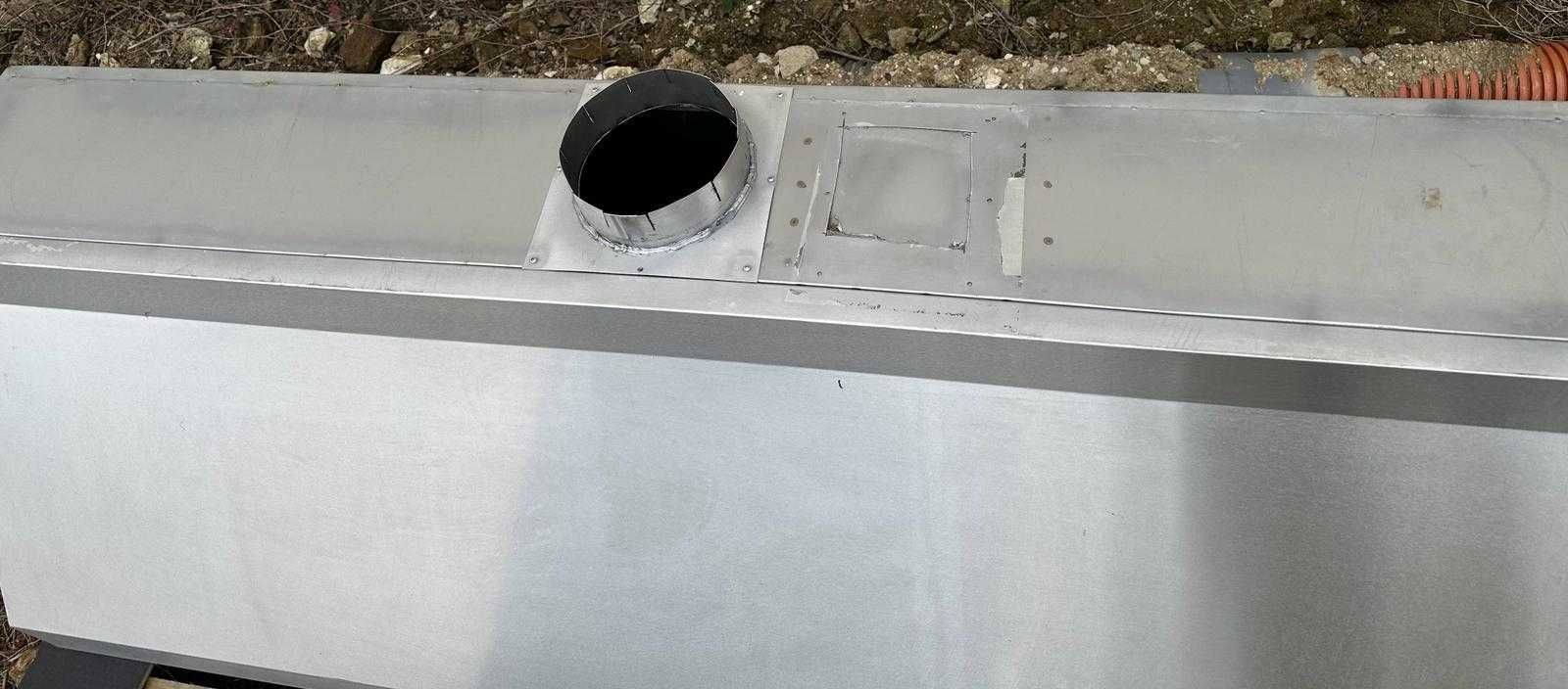 Hotte industrial em inox - Usada (Sem Filtros)