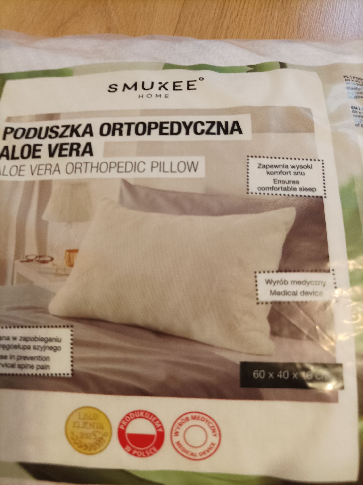 Poduszka ortopedyczna Aloe Vera marki Smukee