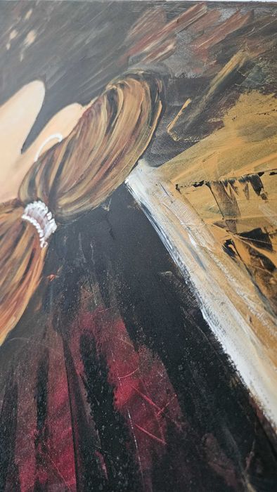 Quadro em Tela de Mulher Silhueta Feminina - Autora Rosário P.