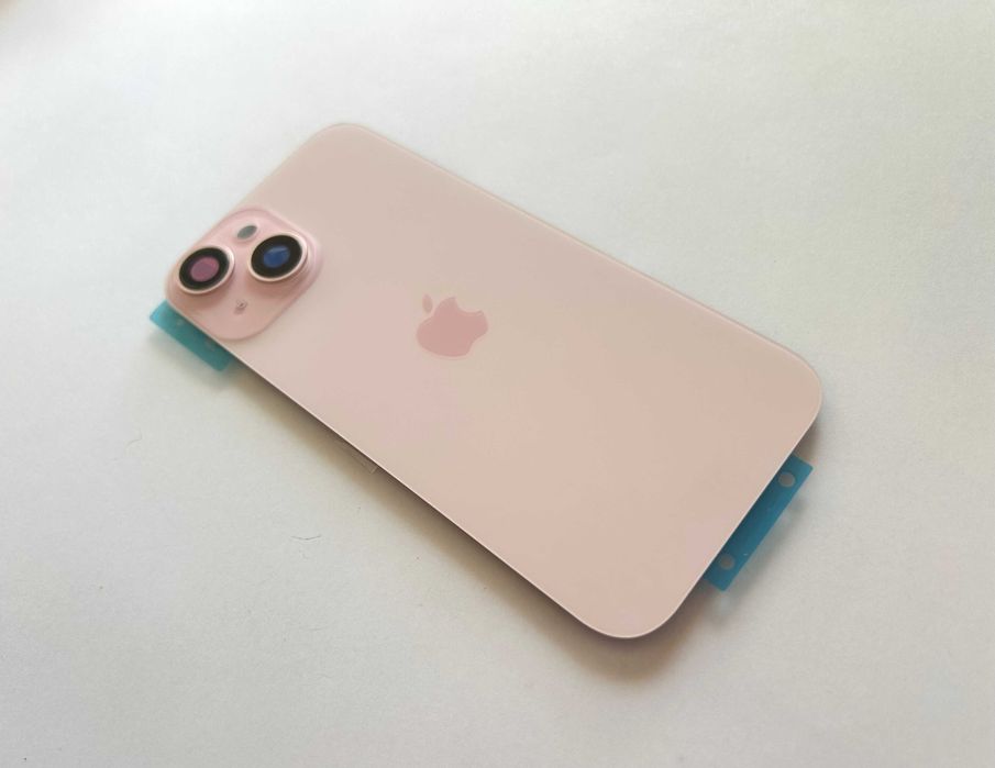 Tylna klapka iPhone 15 z ramką magnesami szkiełkami KOLOR RÓŻOWY