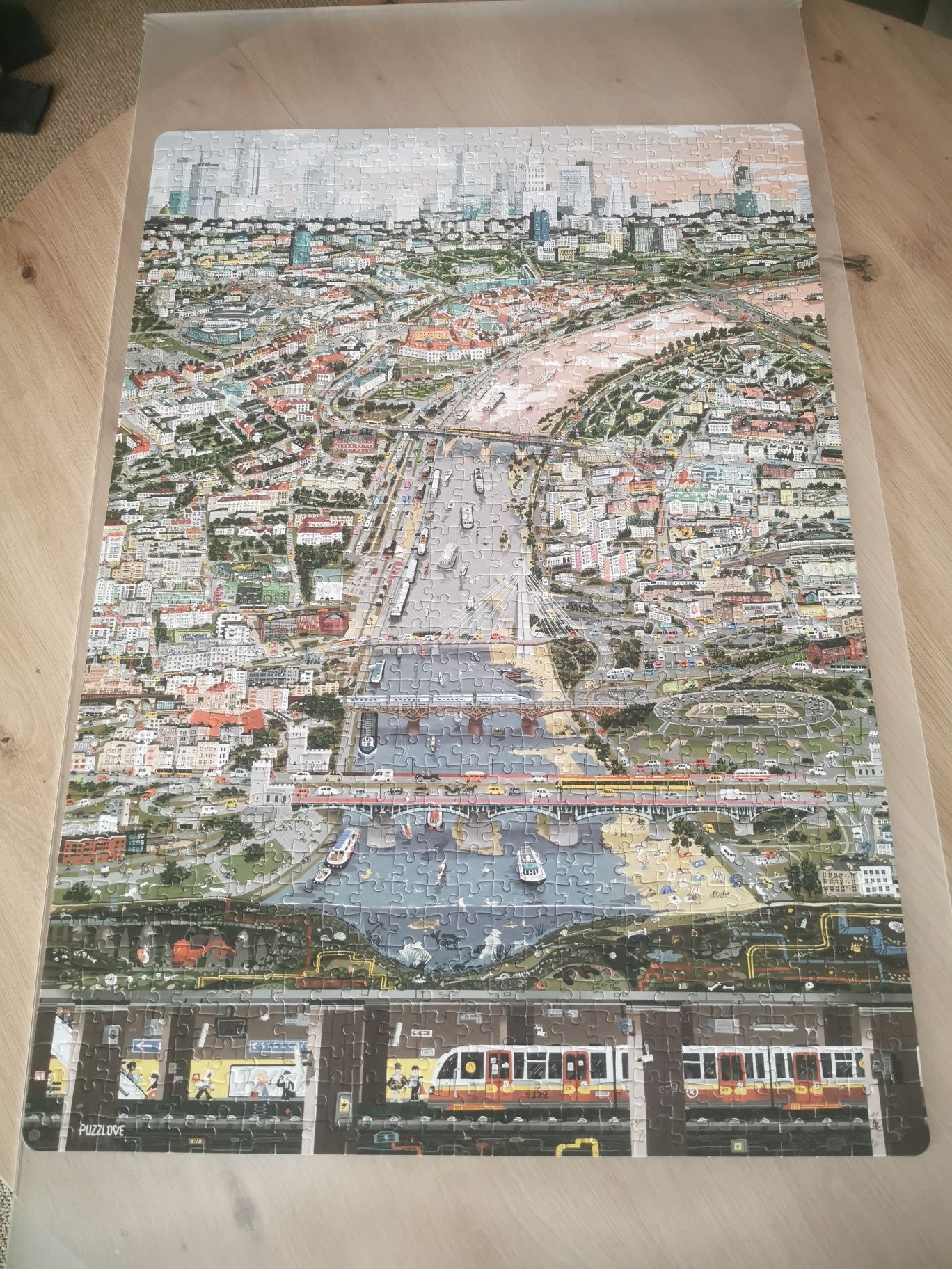 Puzzle 1000 miasto Warszawa puzzlove czuczu