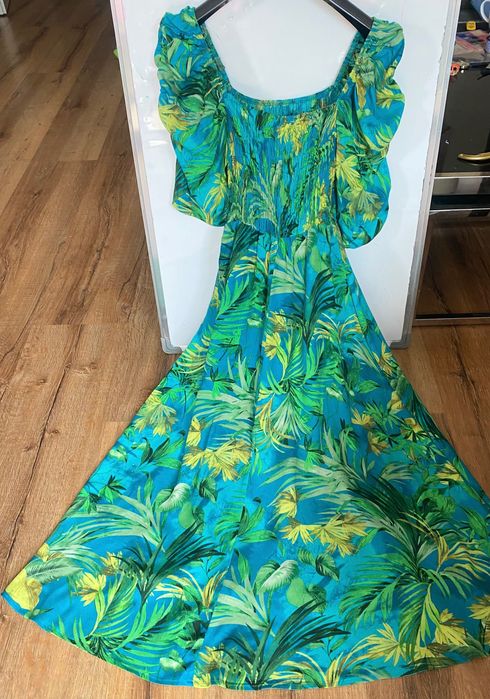 Letnia wakacyjna sukienka w letni print NOWA Reserved M/L