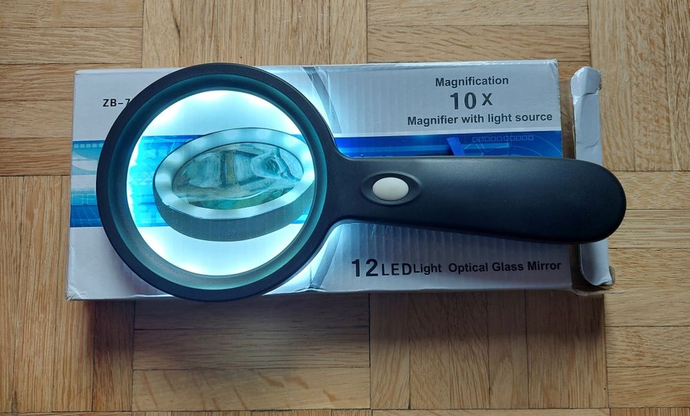 Lupa podświetlana 10x