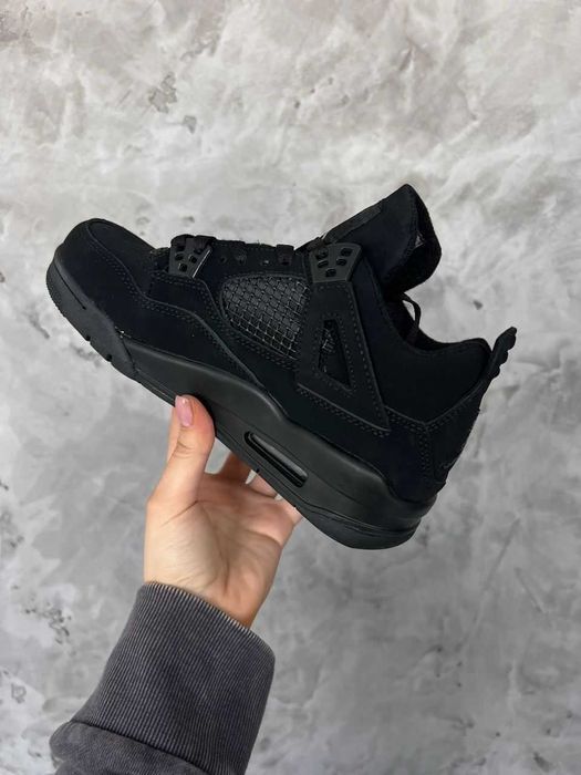 Кросівки Nike Air Jordan 4 Black Cat premium