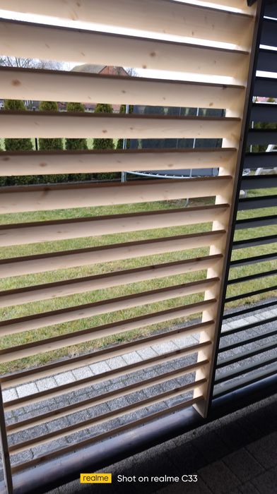 Żaluzje tarasowe stałe