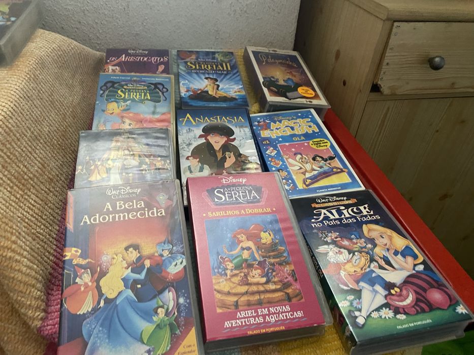 Muitas cassetes de video