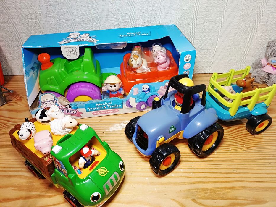 Трактор музичний  Keenway ELC інтерактивний сортер машинка Ферма Wow