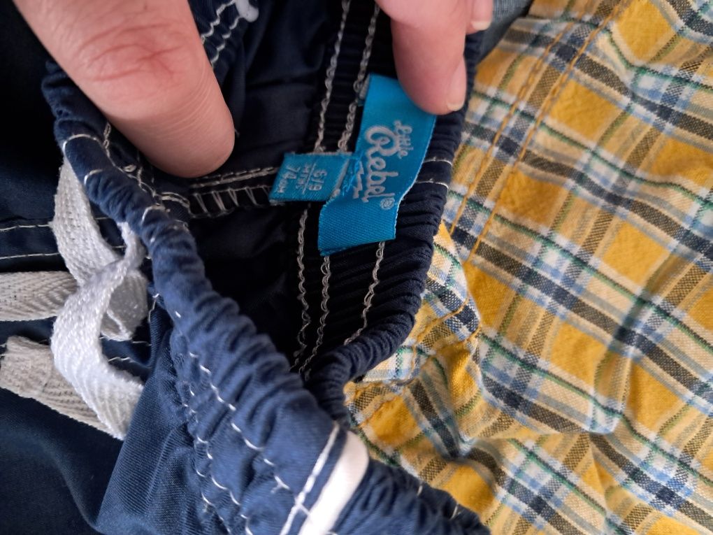 3x spodenki dla chłopca  74 Stan bardzo dobry. Cena za 3 pary.