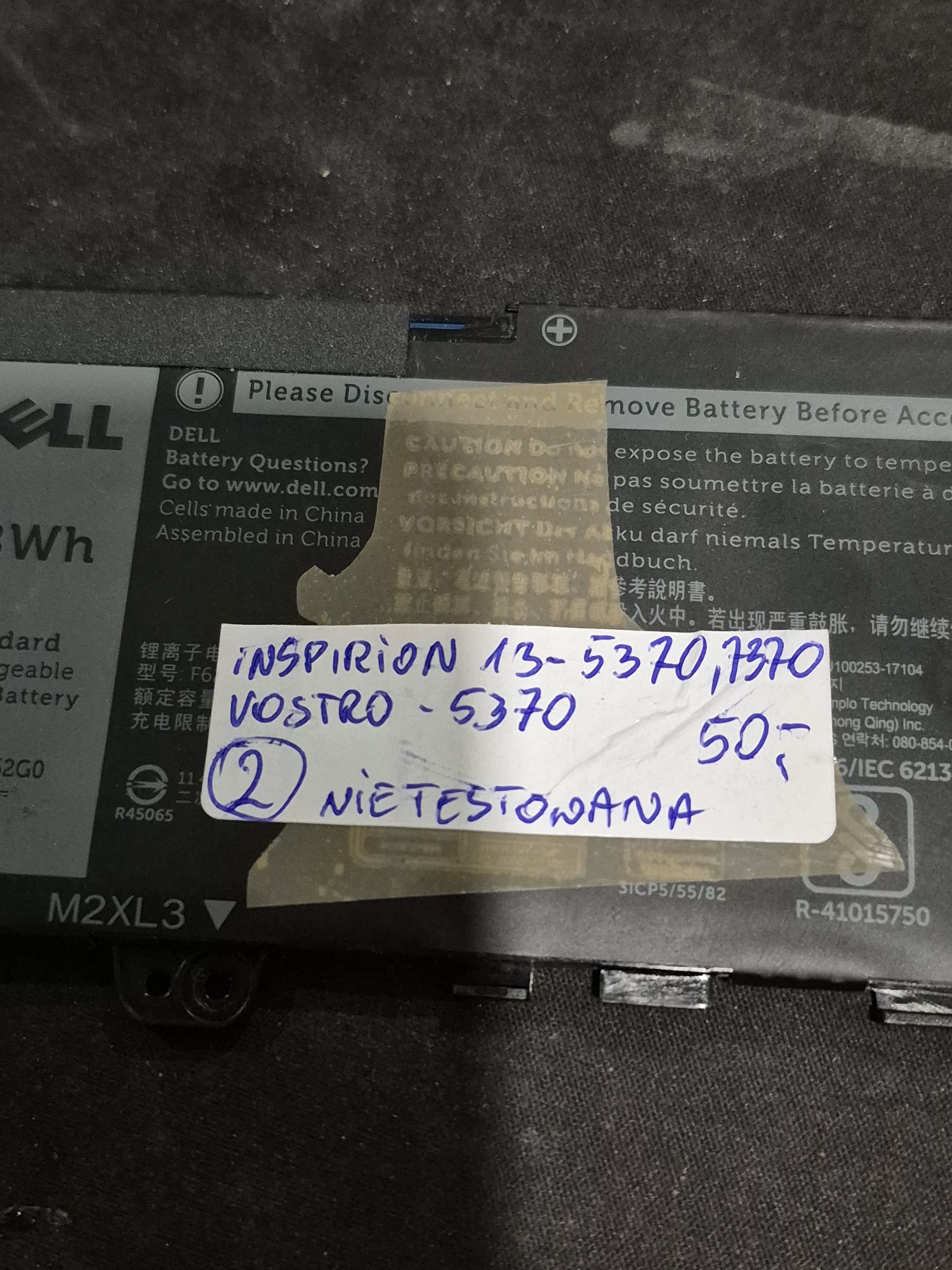 Oryginalna bateria Dell F62G0 (2)