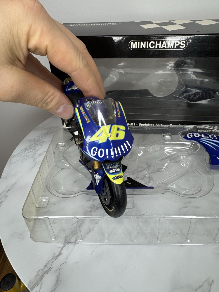 Model Minichamps Motocykla Yamaha GO! Vr46 Valentino Rossi 1:12 Unikat