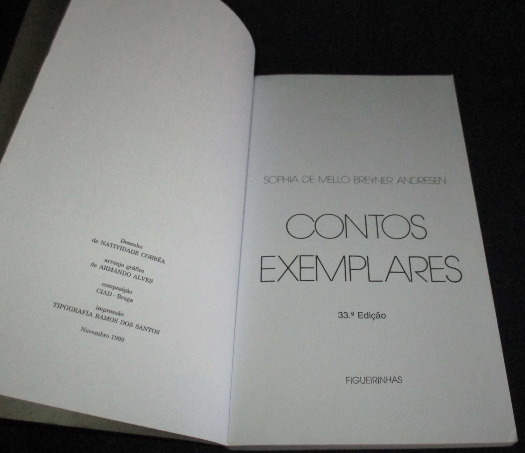 Livro Contos Exemplares Sophia de Mello Breyner Andresen