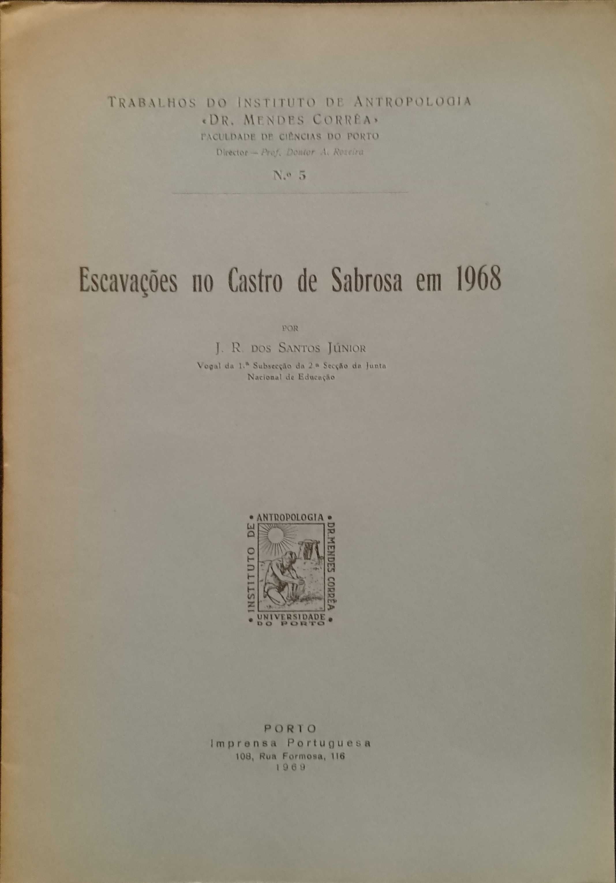Escavações no Castro de Sabrosa em 1968 - J. R. dos Santos Júnior