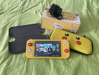 Nintendo switch lite 512gb + flip чехол и полный комплект