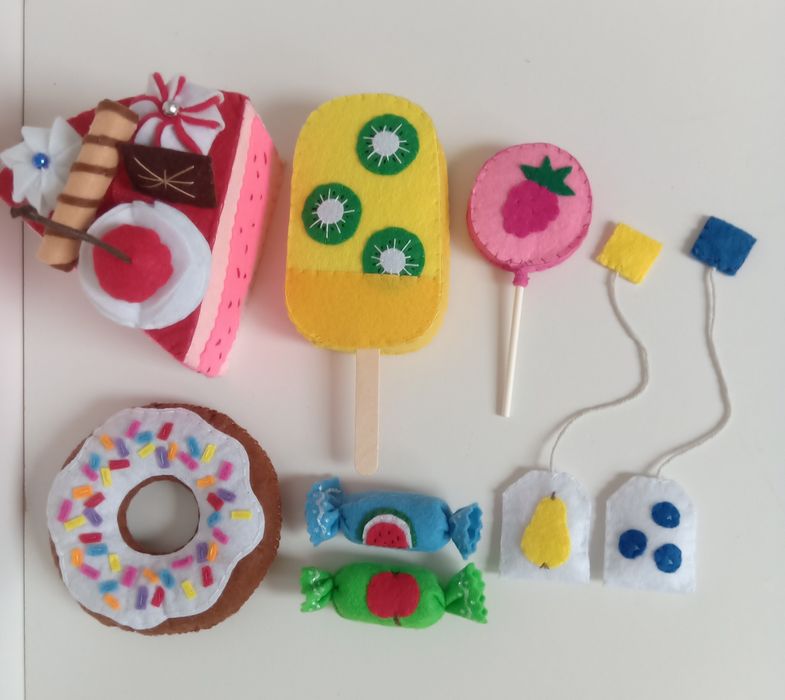 Zestaw słodyczy z filcu