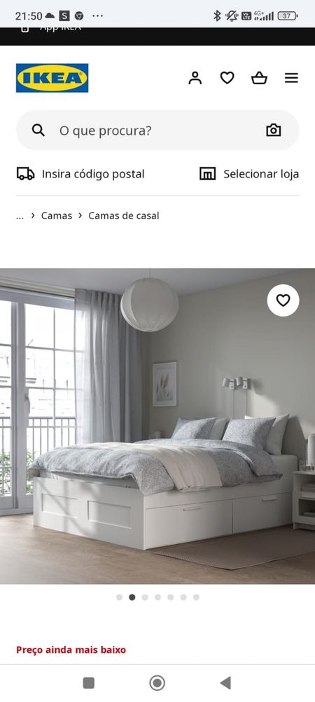 Cama casal ikea