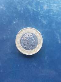 Vendo moeda One Pound 2017 Elizabeth 2