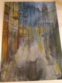 Pintura Cidade Fantasma   Painting Ghost Town