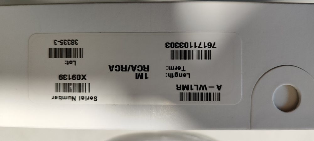 Interconect rca Nordost White 1m