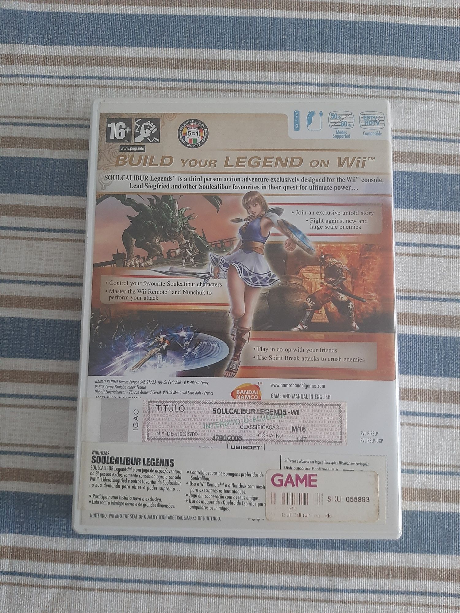 Jogo wii - Soulcalibur Legends