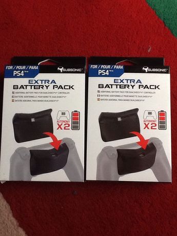 Ps4 Playstation 4 extra battery pack subsonic novo bateria extra