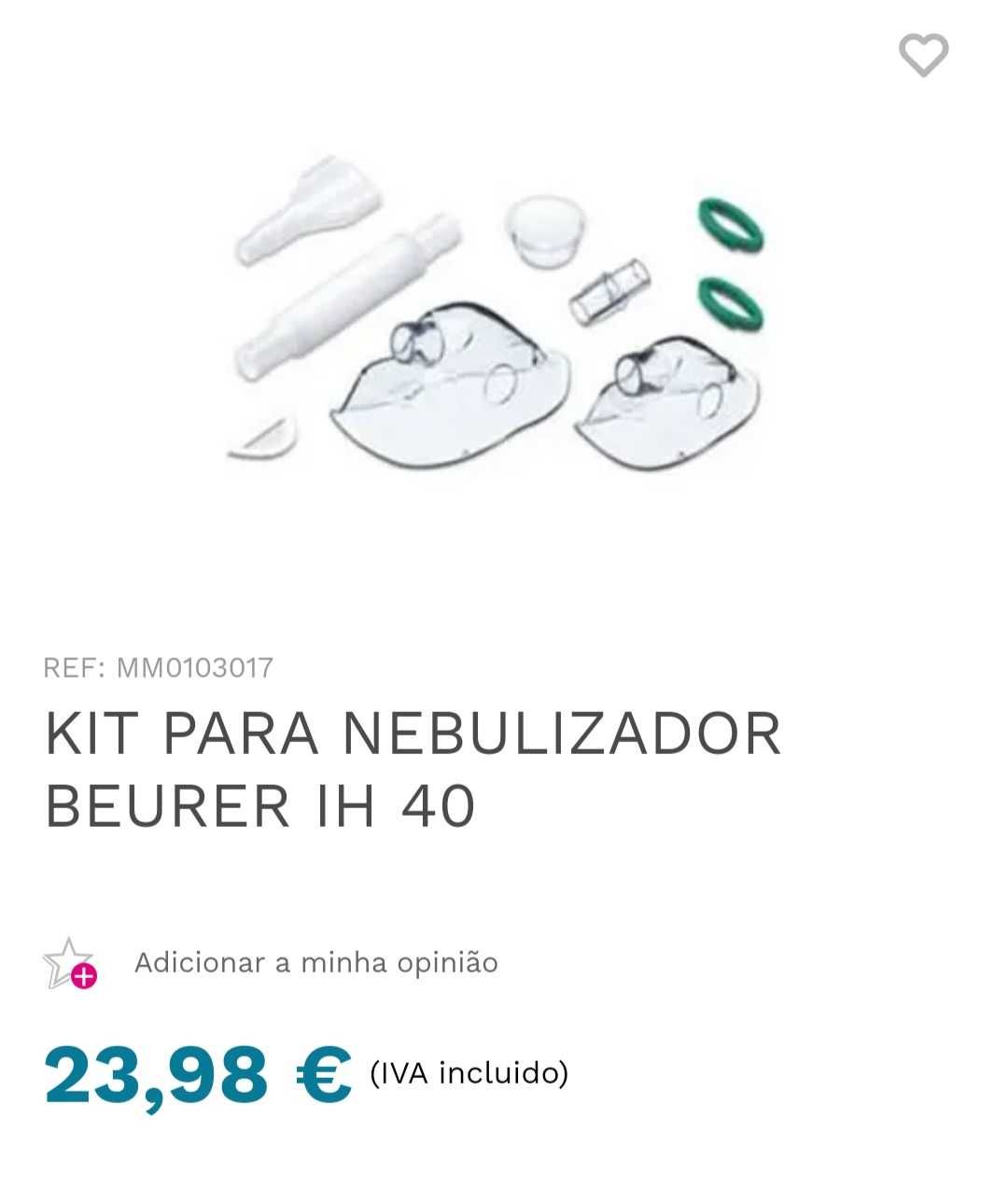 Nublizador beurer IH40