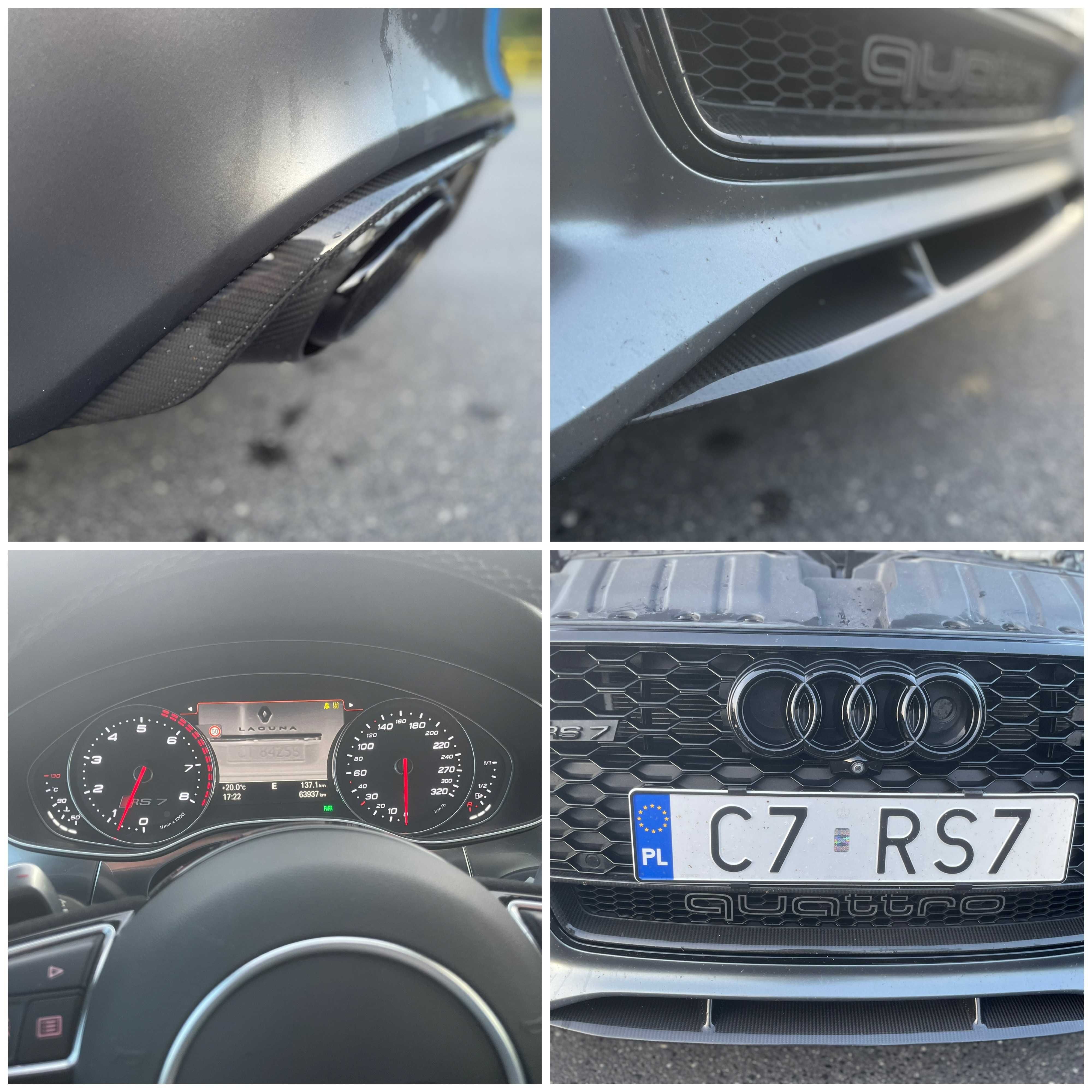 Audi RS7 4.0TFSI LIfti Matrix/Carbon/ACC/NV/Serwis/Szarymat21" Zamiana