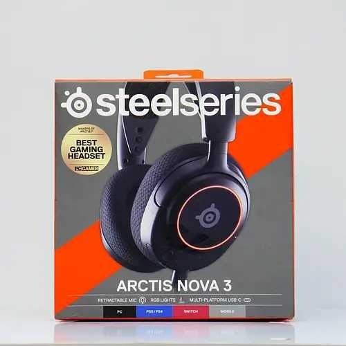 Стан Ідеальний! Навушники SteelSeries Arctis Nova 3, Black.