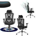 ERGONOMICZNY Fotel Biurowy Ticova M8 z PODPARCIEM 3D i Zagłówkiem