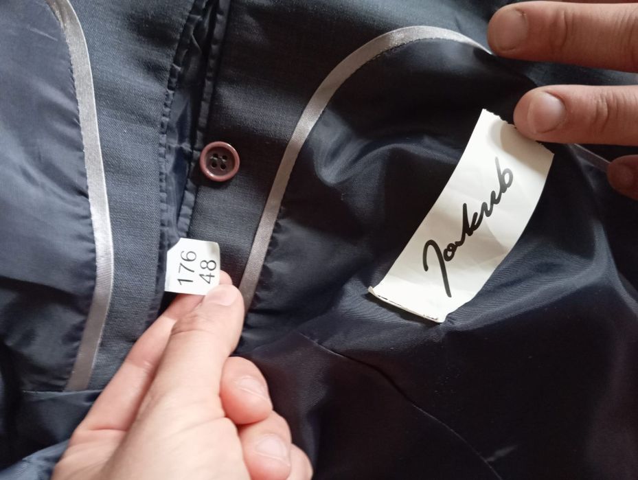 Garnitur męski  slim szary 176/48