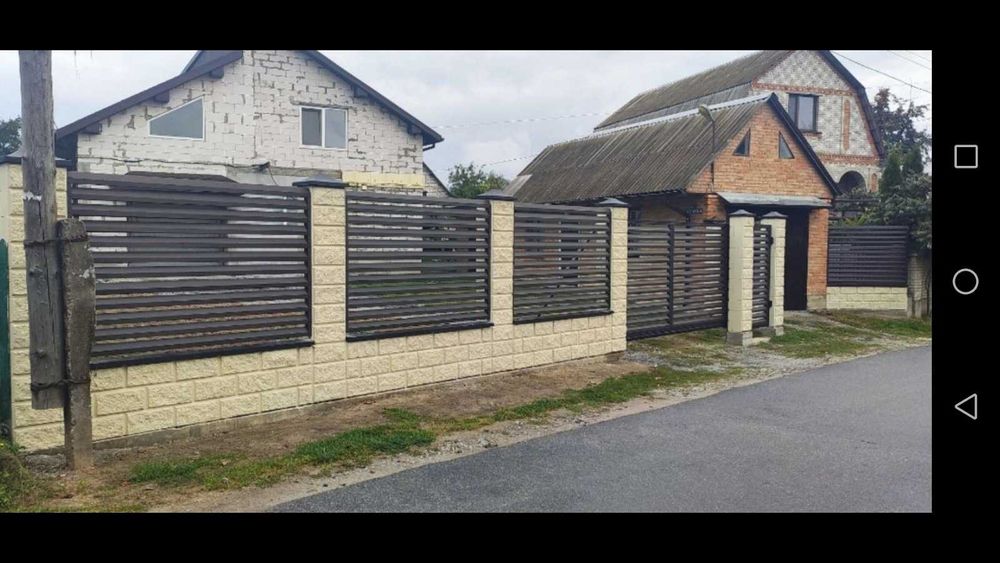 Паркан бетонний | бетонний блок | рваний камінь | блоки декоративні