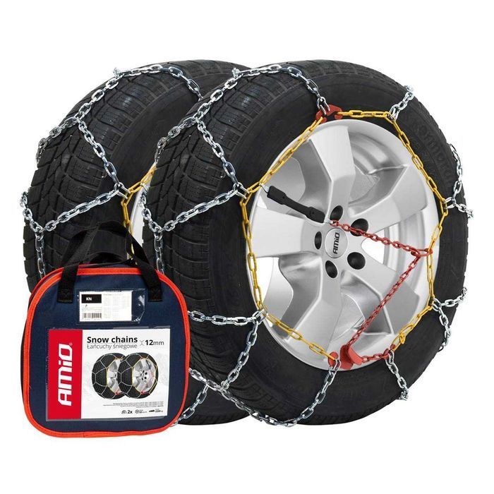 Łańcuchy śniegowe na koła opony 12 mm KN-80 O-NORM R13 R14 R15 R16 R17