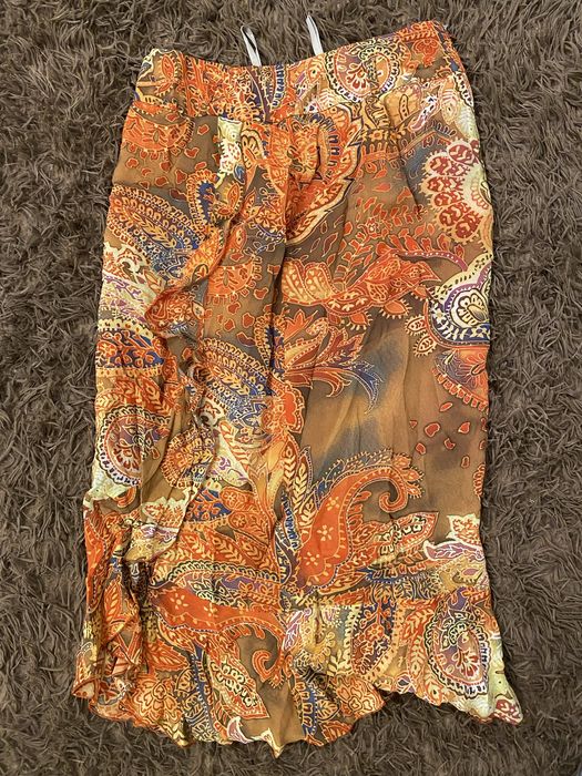 помаранчева hippie спідниця