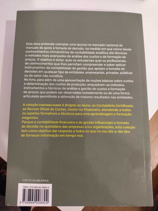 Livro: Contabilidade de Gestão Avançada