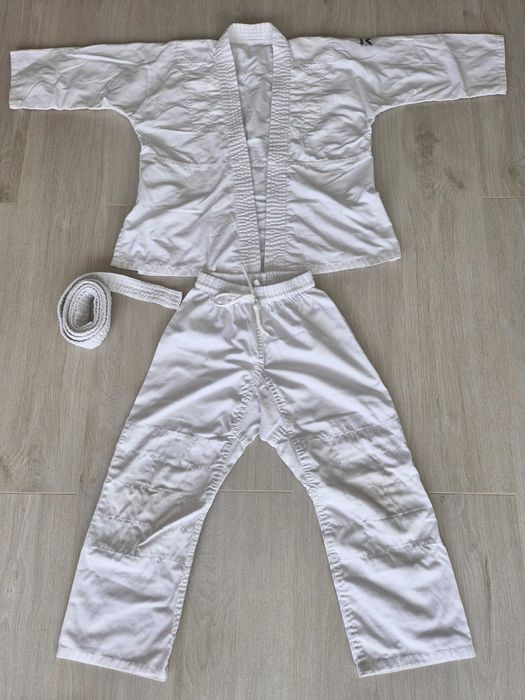 Judoga chłopięca Outshock 100 biała