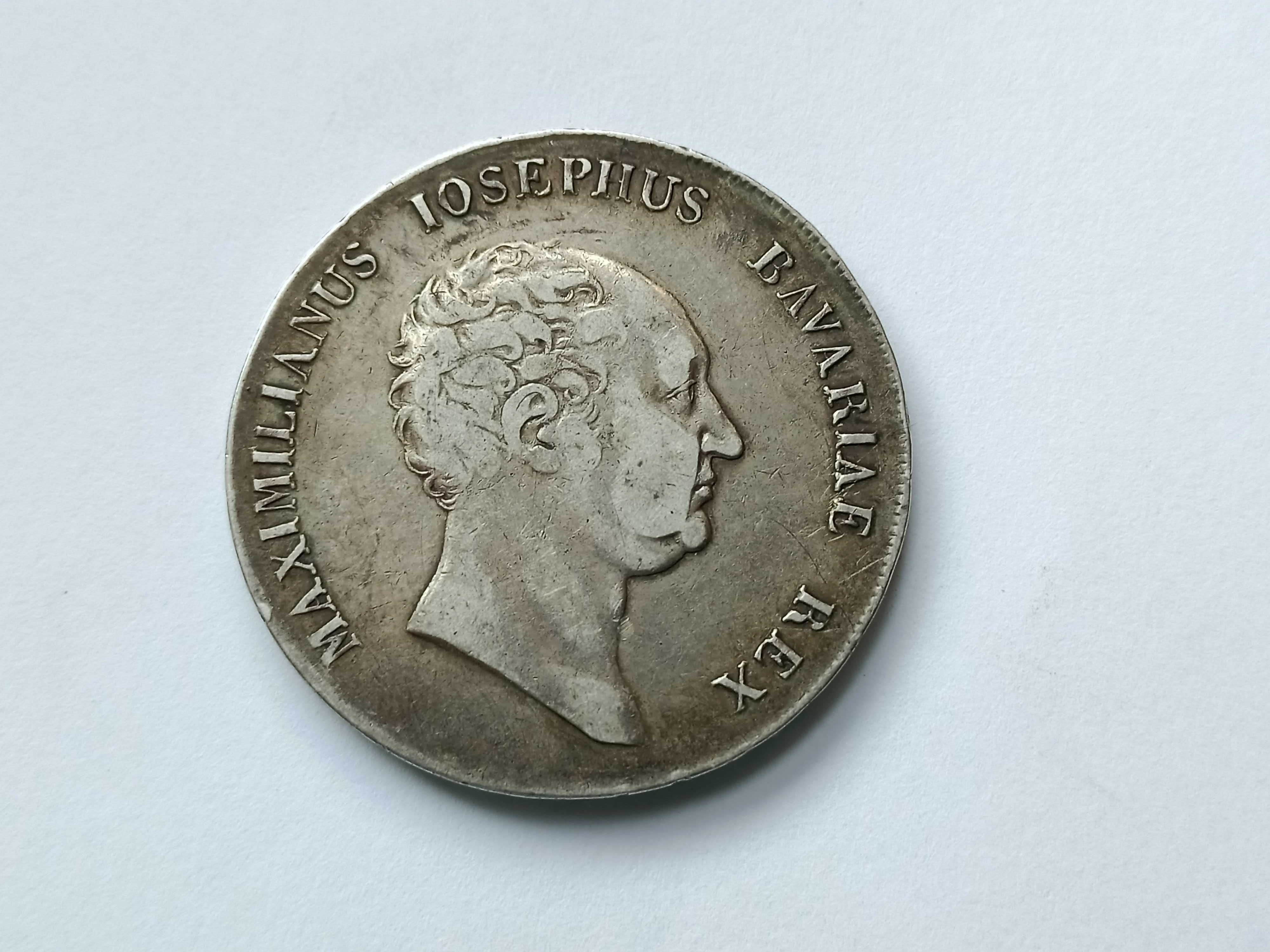 Kronenthaler 1814 r. Maksymilian l Królestwo Bawarii oryginał Srebro