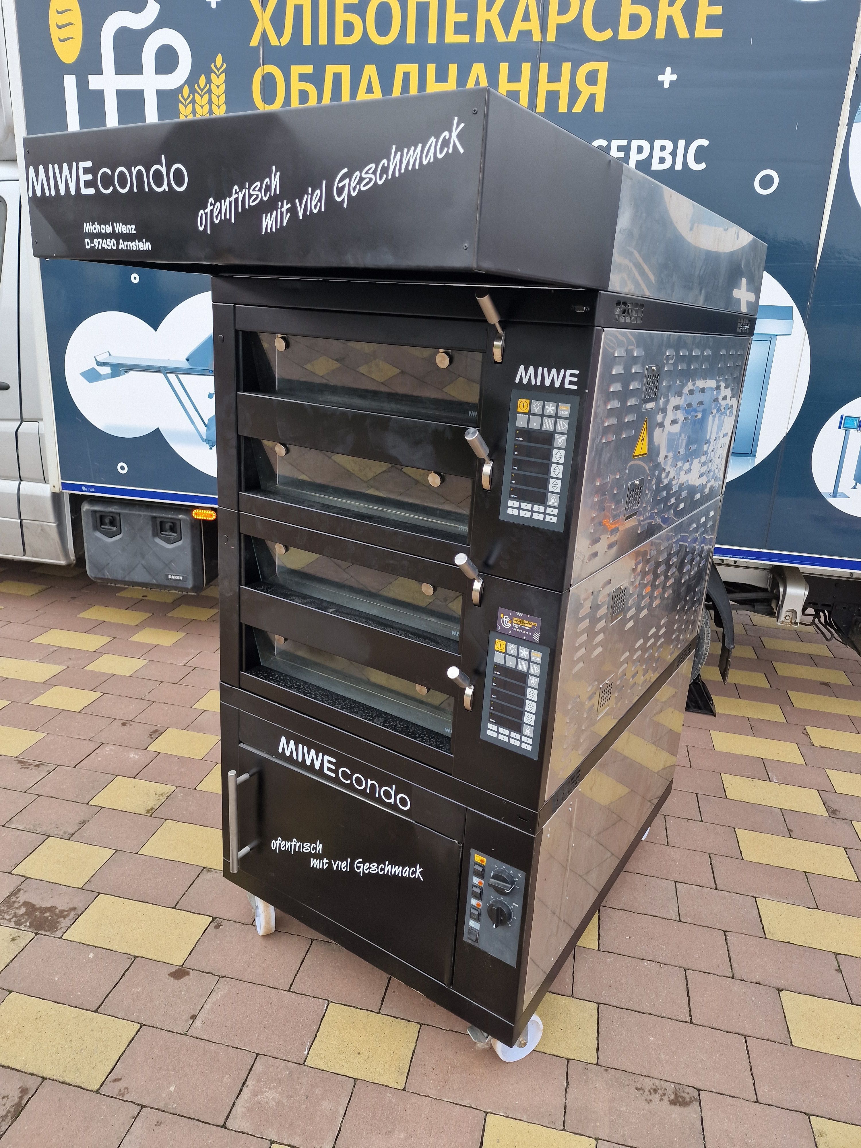 Печь Хлібопiч Miwe Condo NEU подовая на каменных ярусах с расстойкой