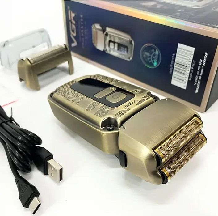 Електробритва шейвер та тример VGR V-337 LED з 2 насадками