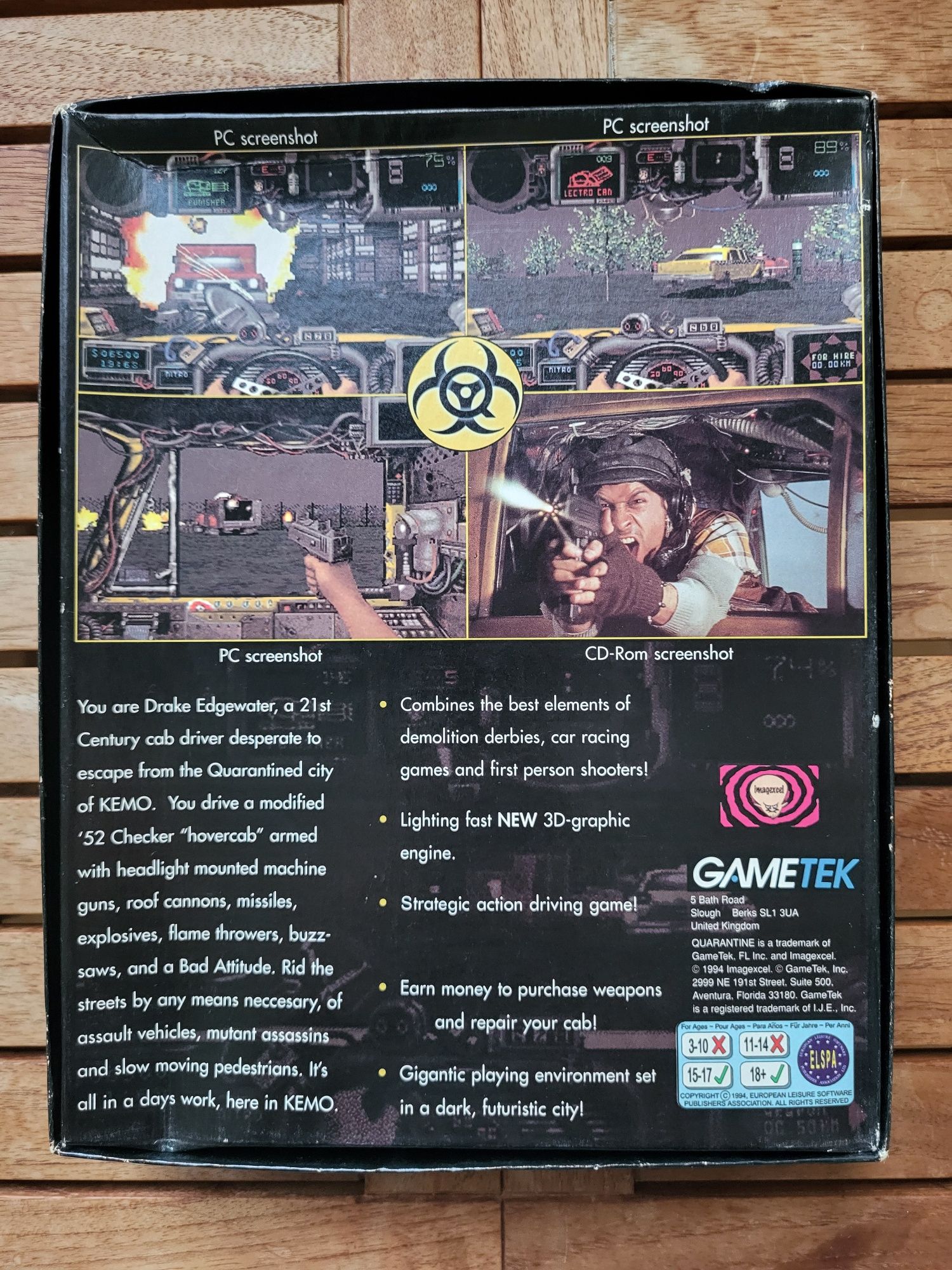 JOGO PC Big Box Quarantine (1994) - Raro - Completo