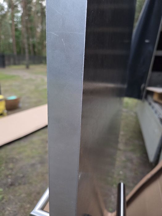 Drzwi z demontażu stal nierdzewna grube