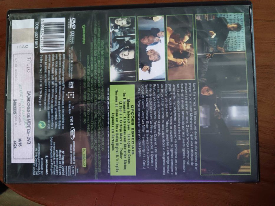 filme dvd original caçadores de mentes