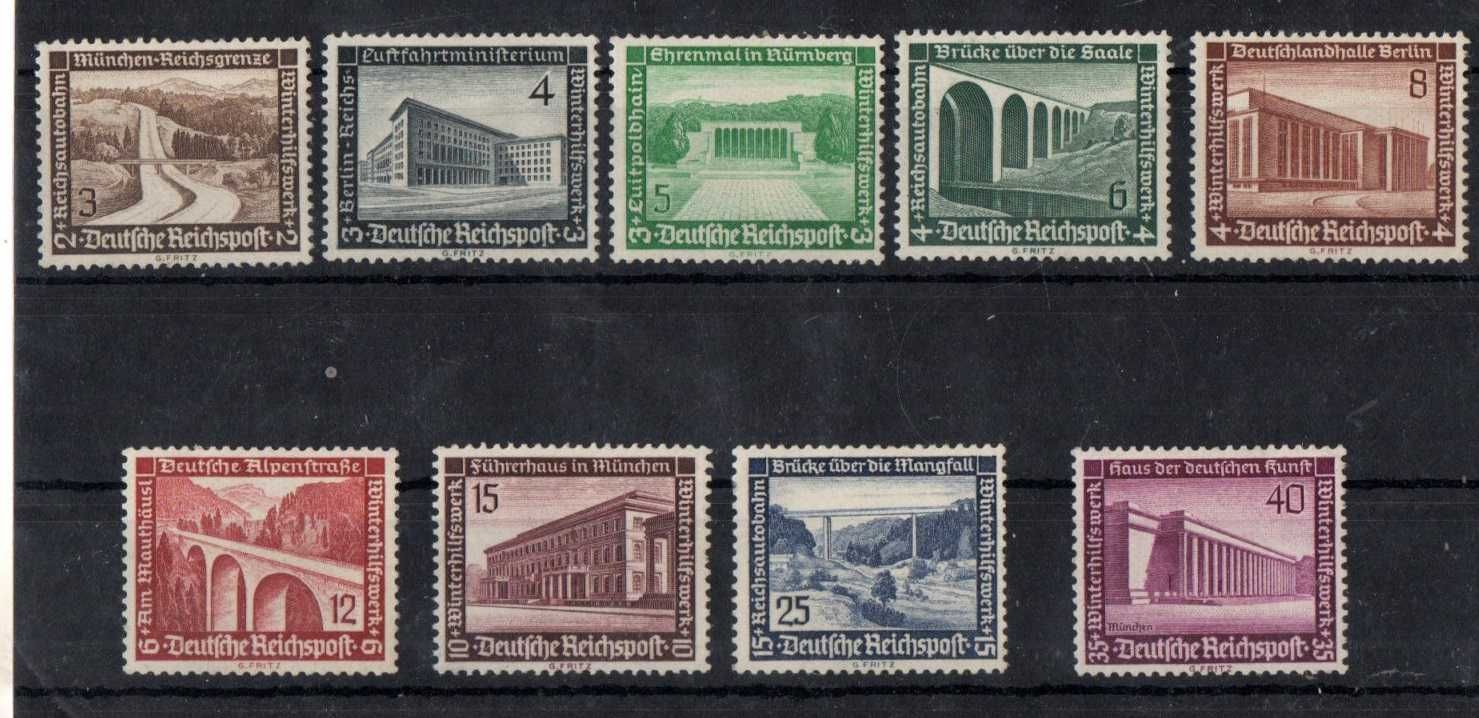 Rzesza niemiecka. Stare znaczki, zestaw 4