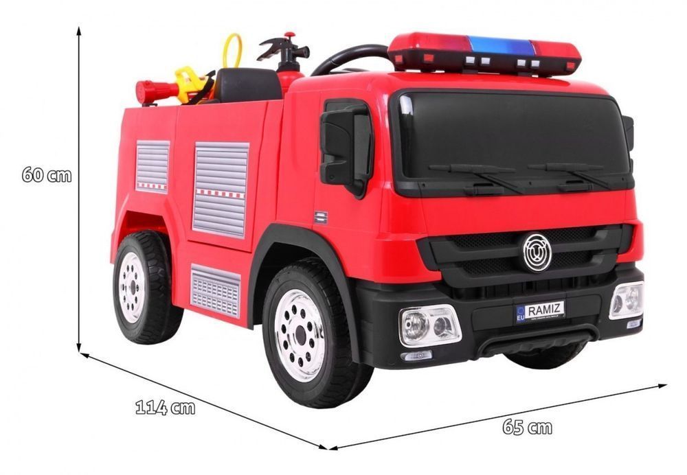 Straż Pożarna Strażackie Auto Elektryczne Otwierane Drzwi Sikawka
