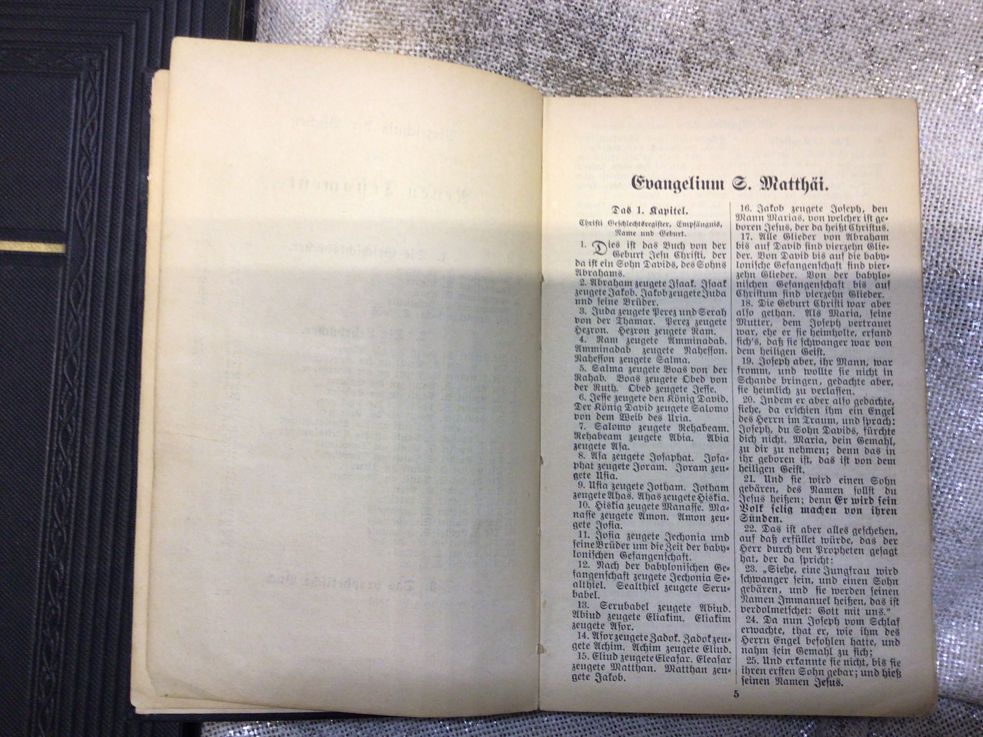 Nowy testament niemieckie wydanie z 1903 i 1924