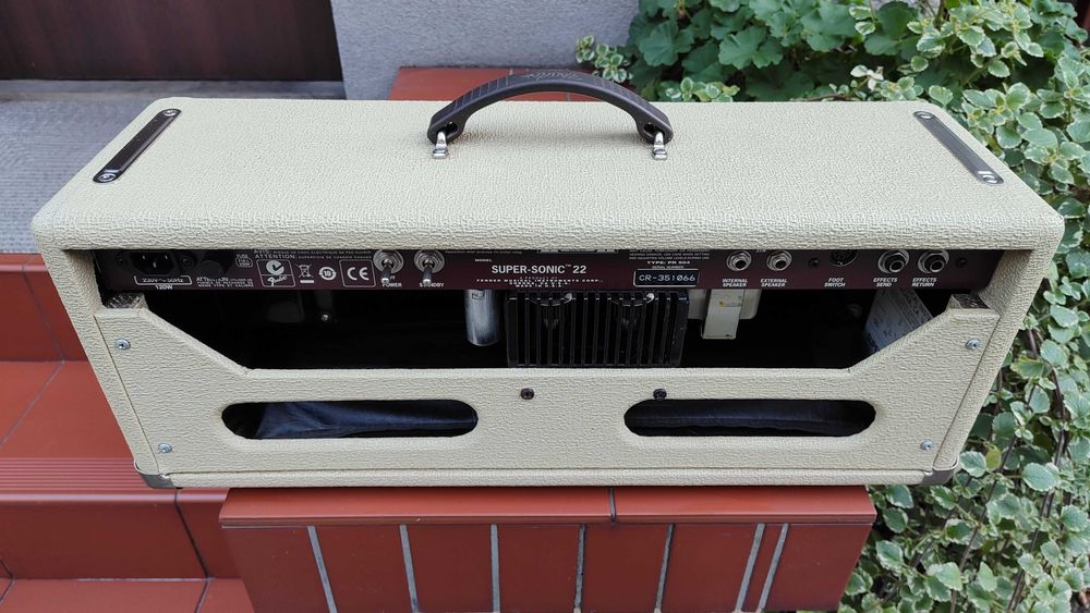 FENDER SUPER-SONIC Head 22 Blondie Fabryczny komplet IDEAŁ SUPERSONIC