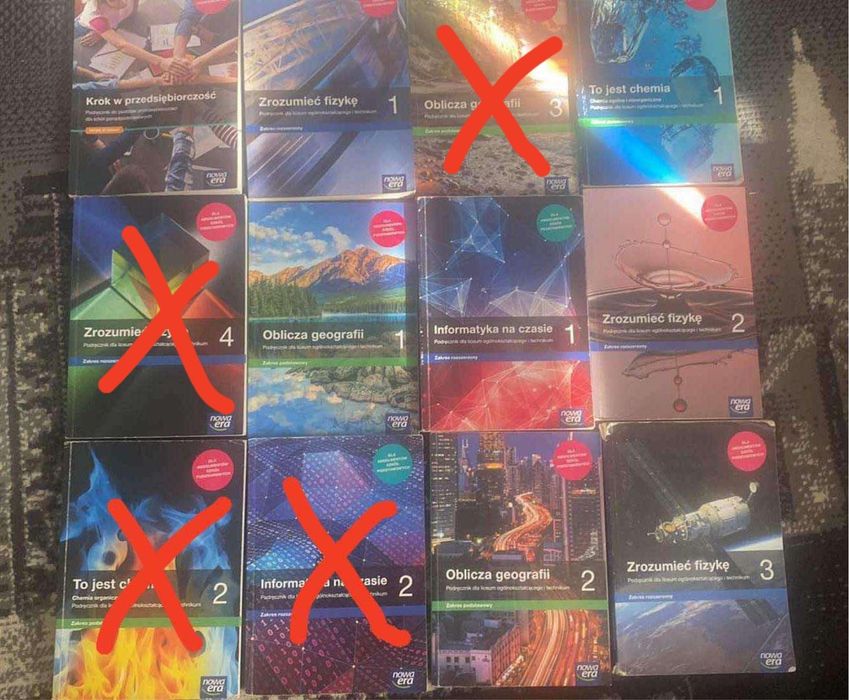 Książki do 1/2/3/4 klasy szkoły średniej