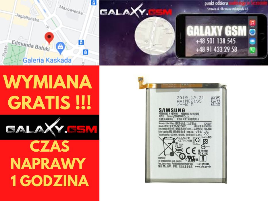 Samsung A51 A515F Bateria Nowa Oryginalna Wymiana Gratis