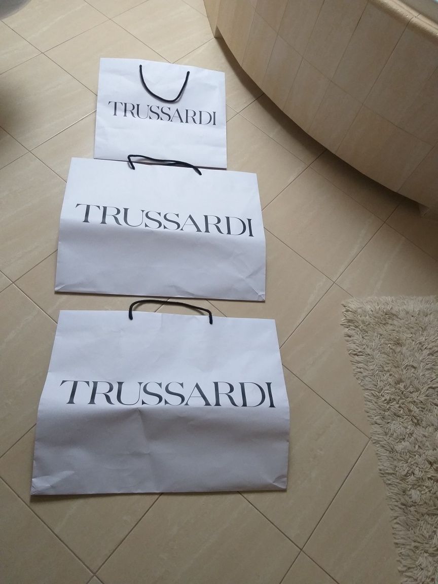 Trussardi torby papierowe