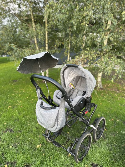 Wózek viko wiklinowy 3w1