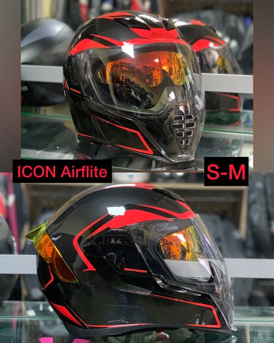 Мотошолом шлем Icon Airflite (agv shark hjc shoei arai ruroc xlite )