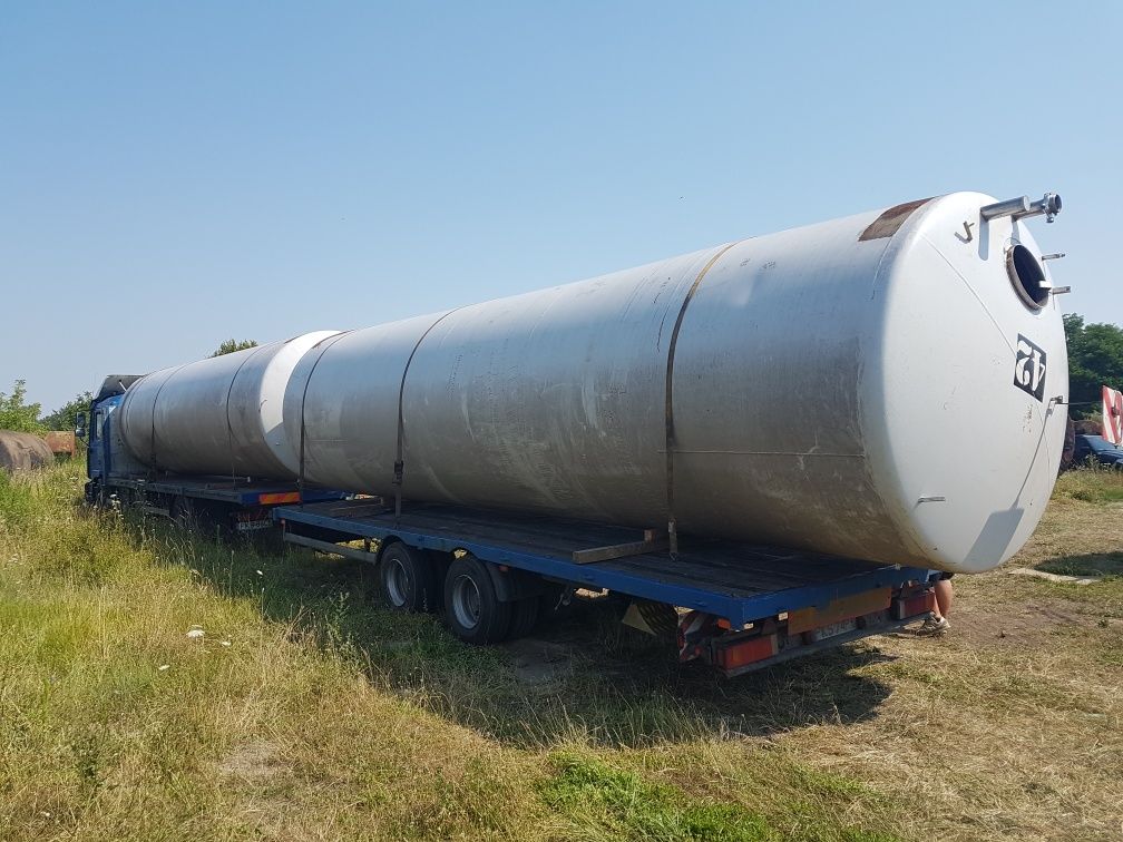 Zbiornik stalowy po spożywczy 32m3 asenizacjia bufor woda itp.